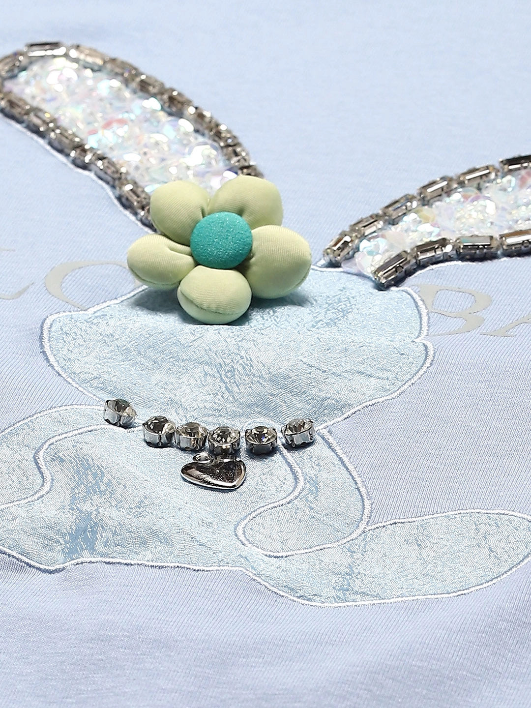 Blue Embroidered Cotton Loose Top - Global Republic