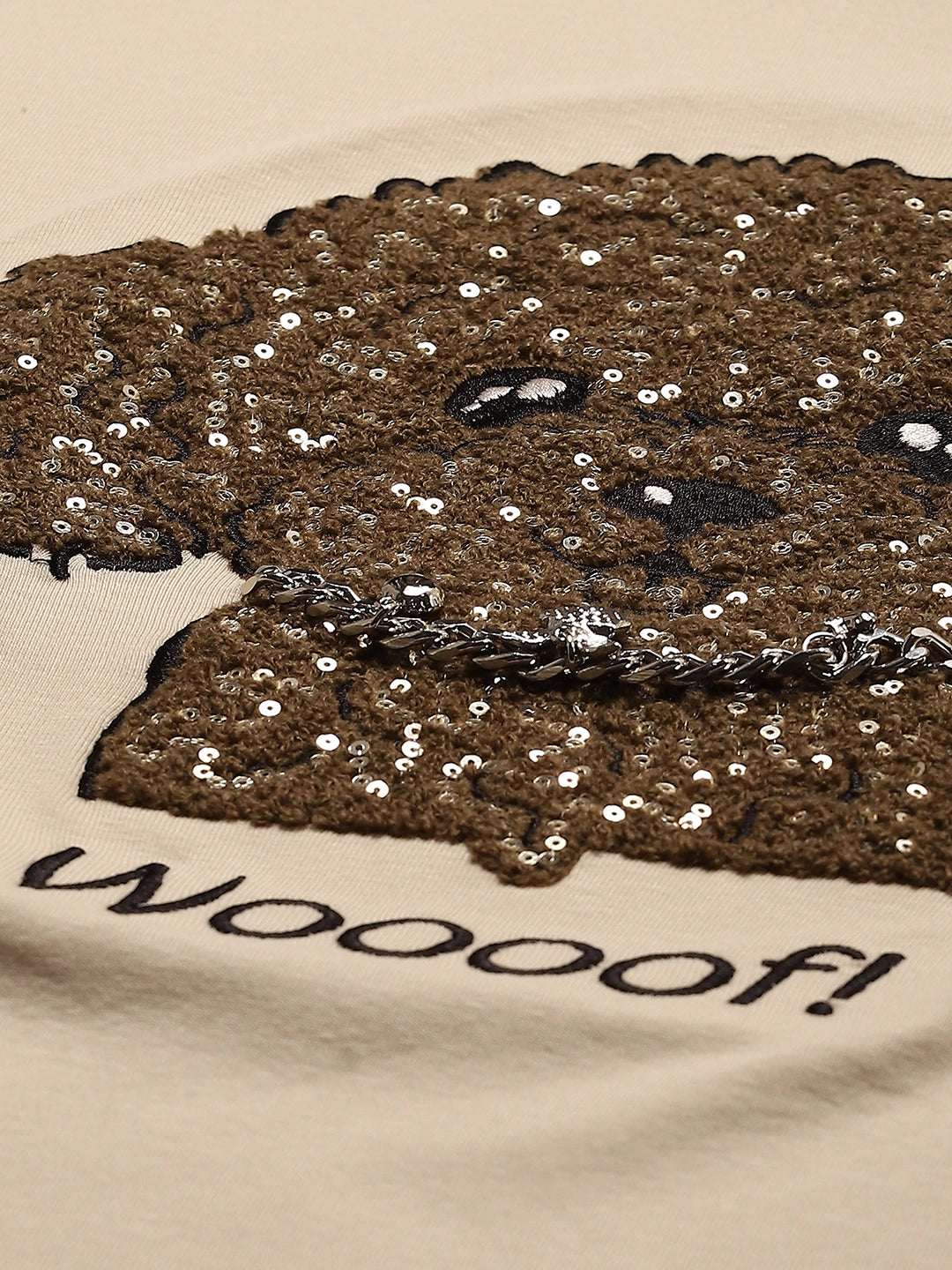 Beige Embroidered Cotton Loose Fit Top - Global Republic