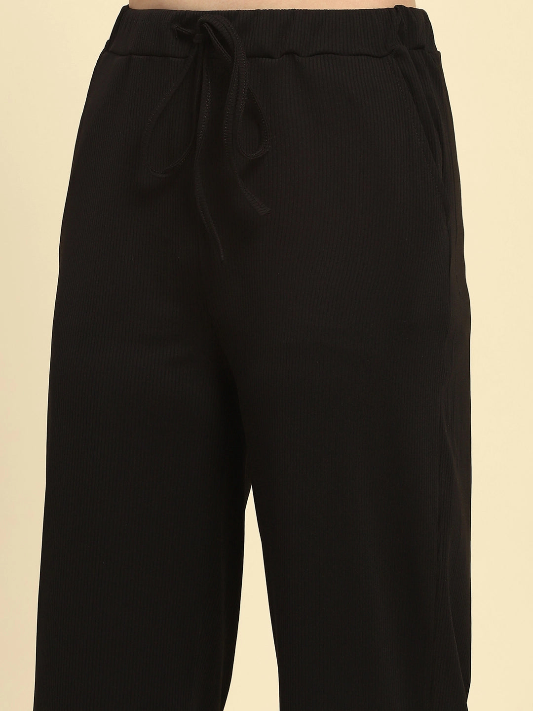 Black Striped Co-ord Set - Global Republic