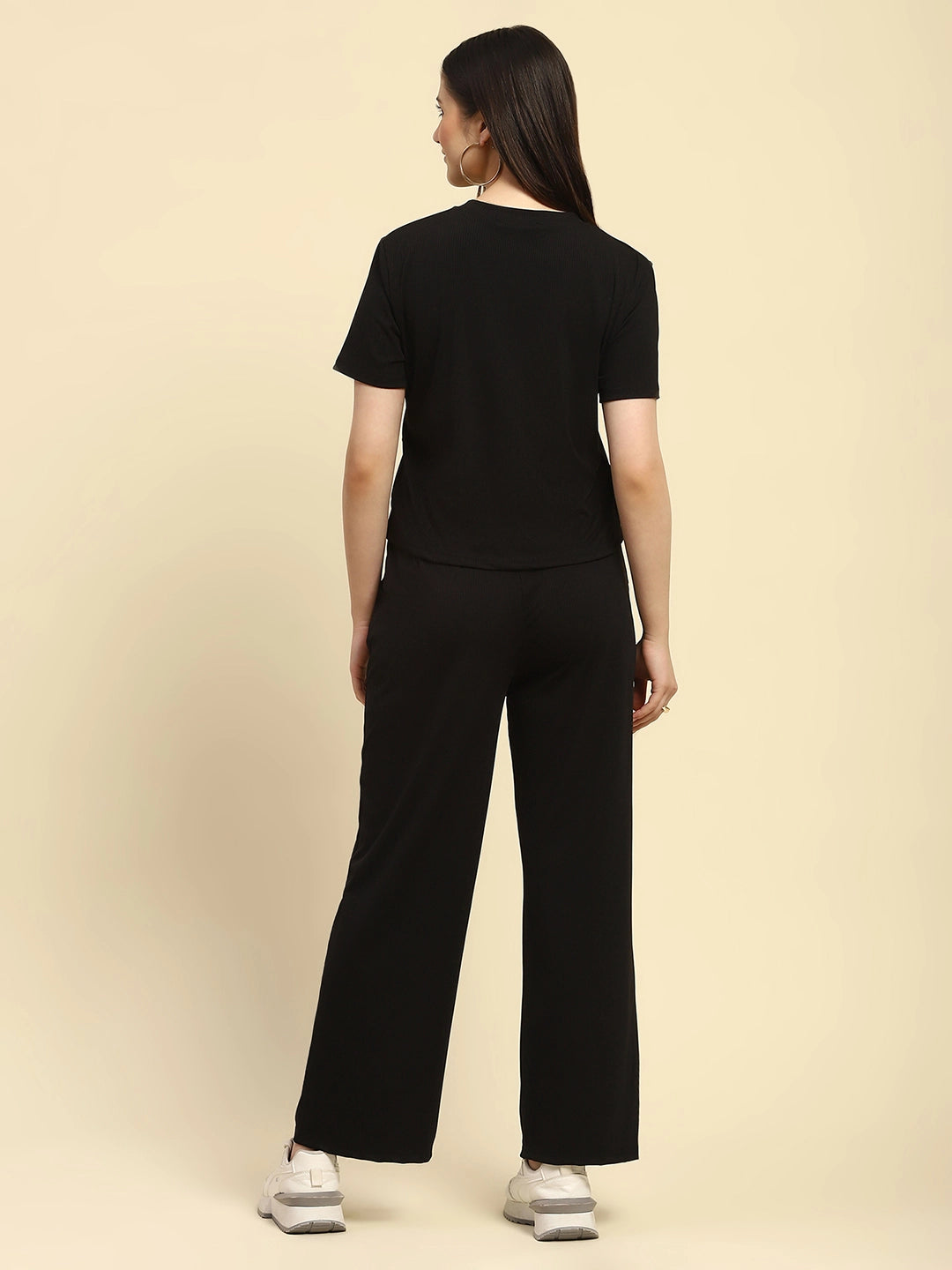 Black Striped Co-ord Set - Global Republic