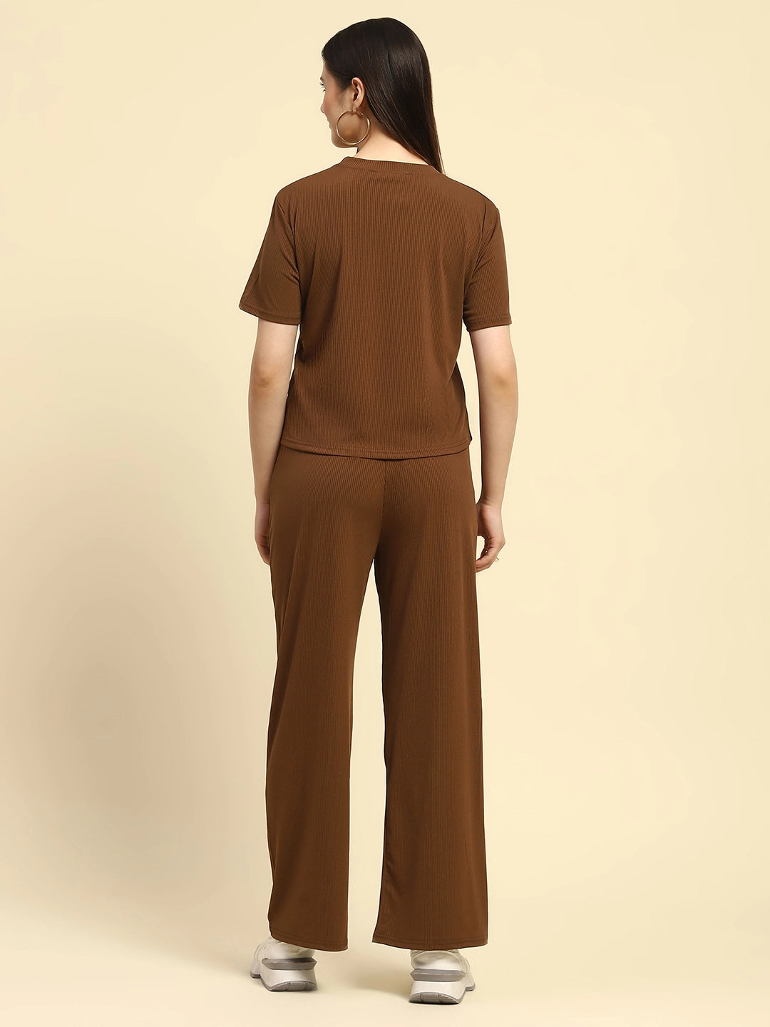 Brown Striped Co-ord Set - Global Republic