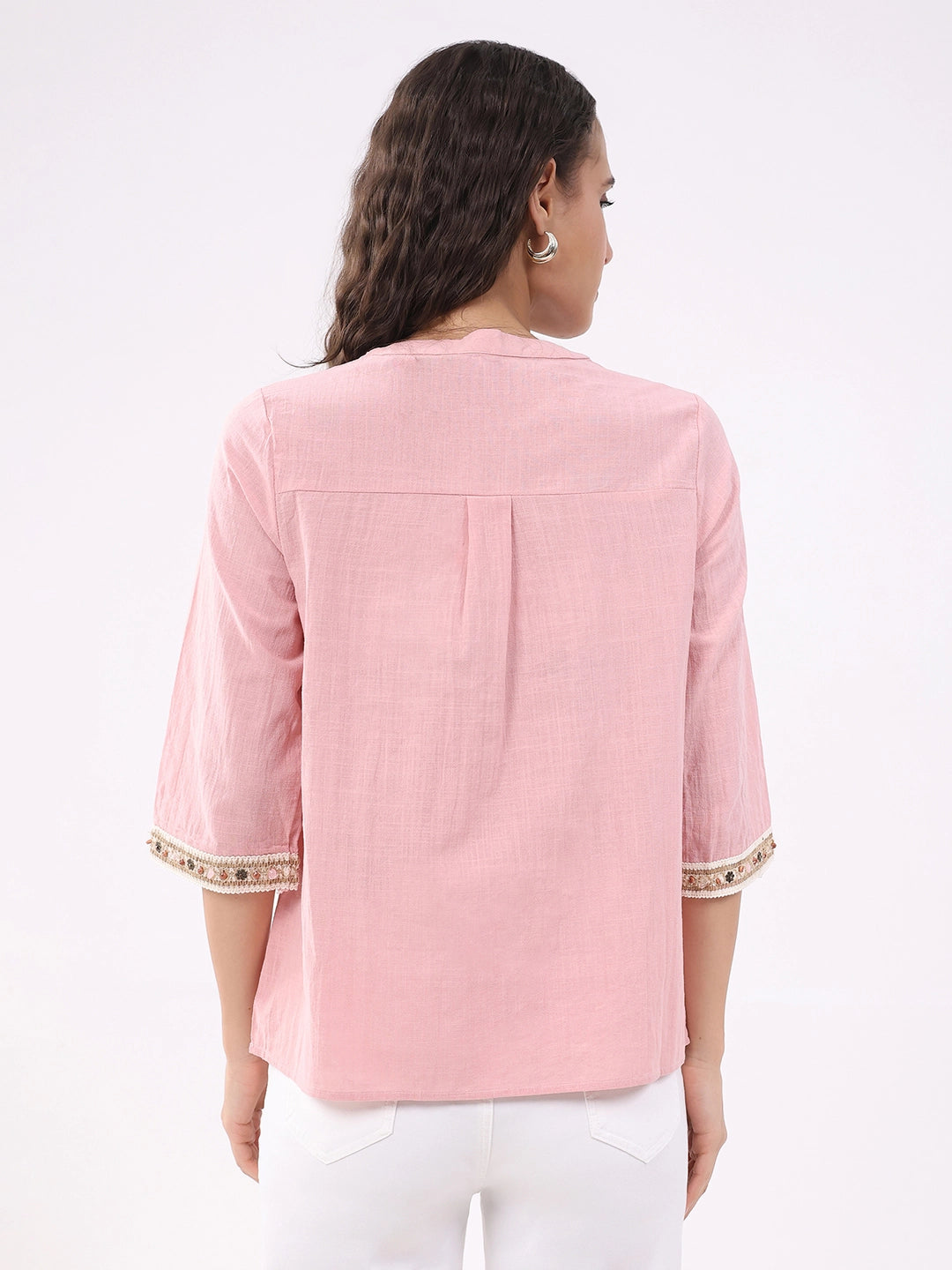 Dusty Pink Cotton Top - Global Republic