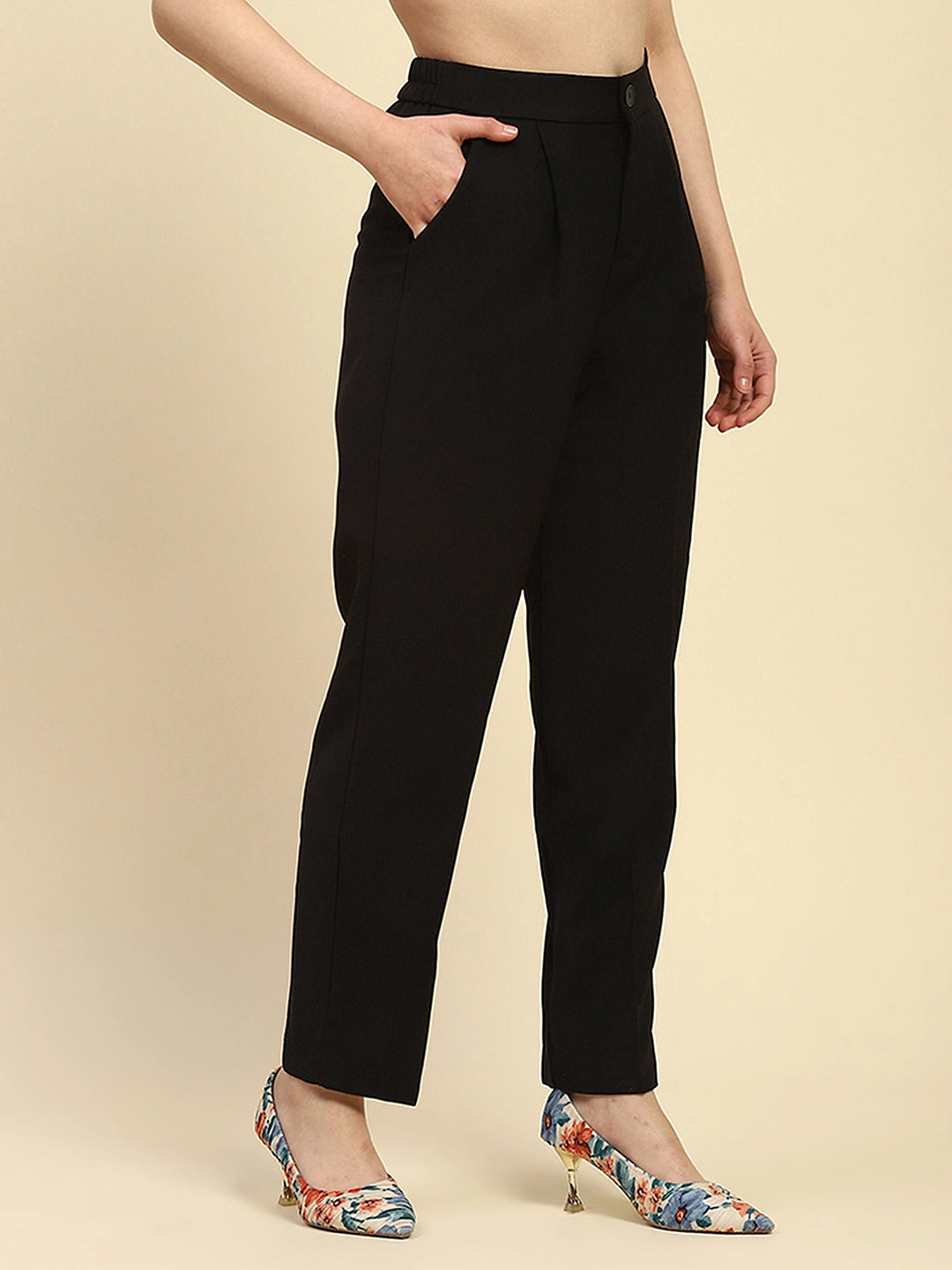 Korean Black Trouser - Global Republic