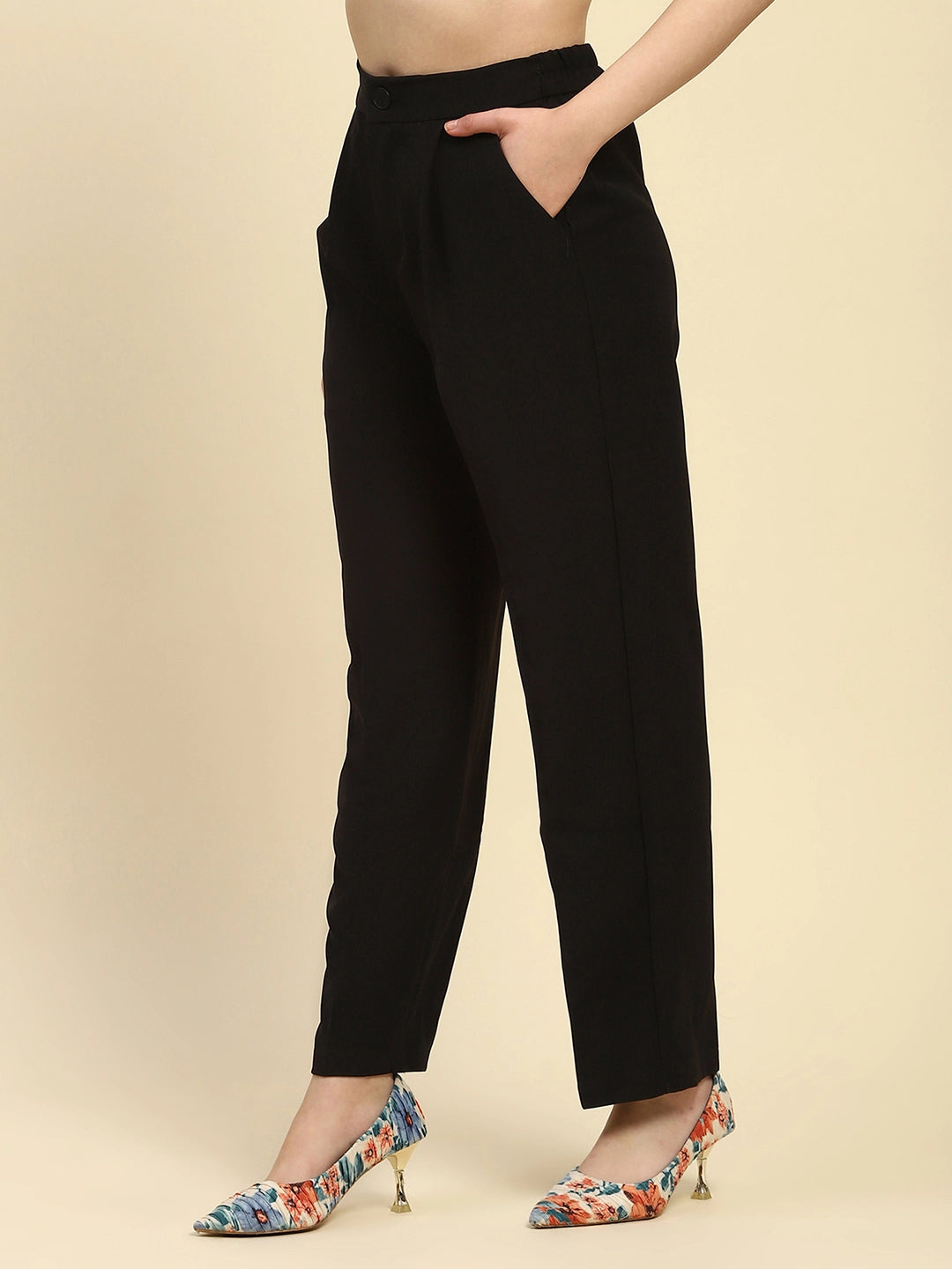 Korean Black Trouser - Global Republic