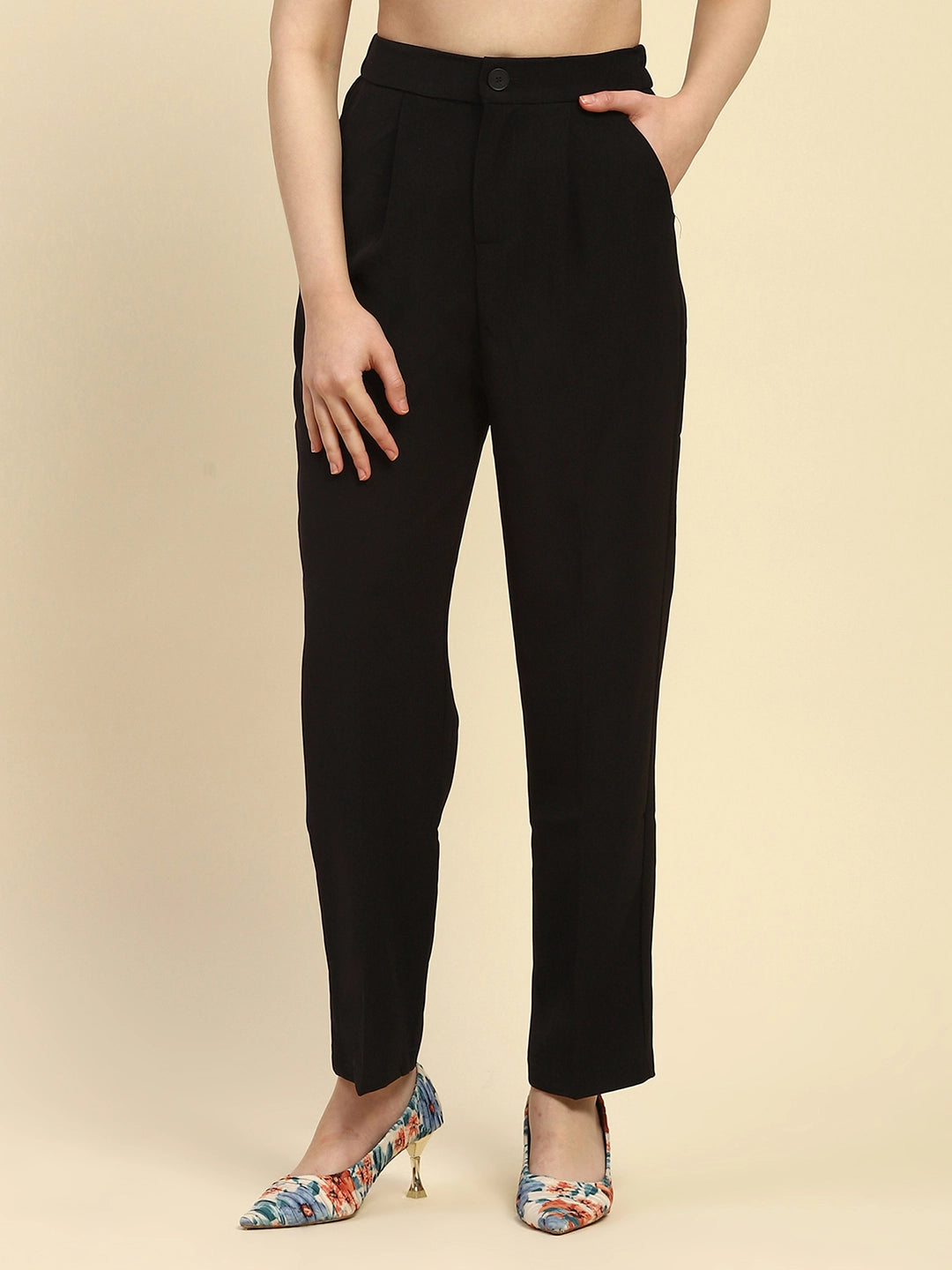 Korean Black Trouser - Global Republic