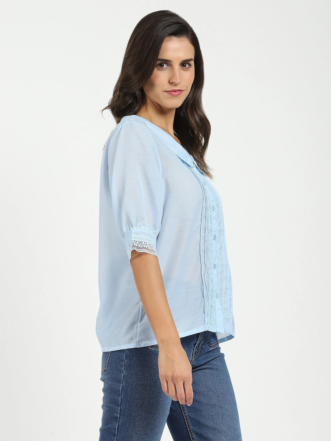 Blue Solid Top - Global Republic