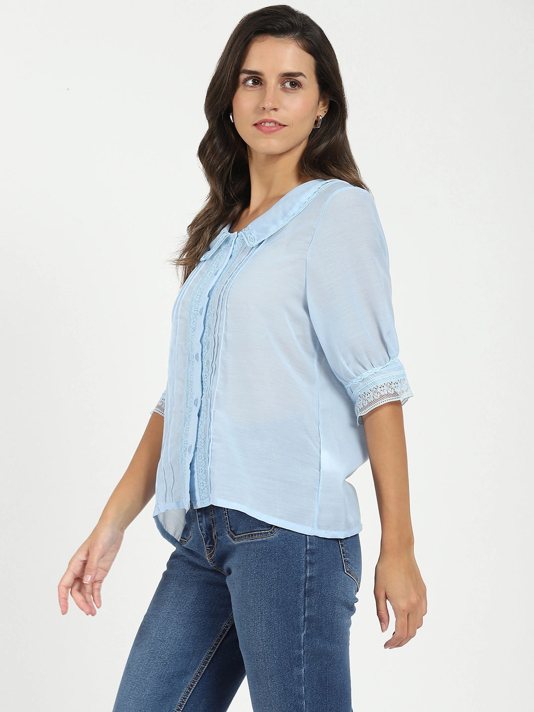 Blue Solid Top - Global Republic