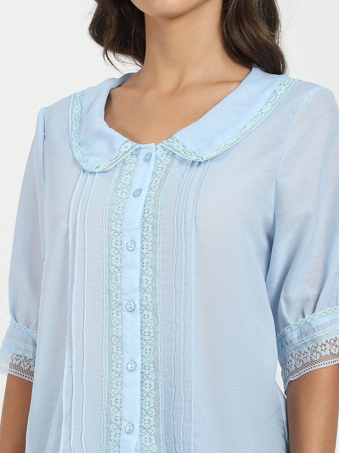 Blue Solid Top - Global Republic