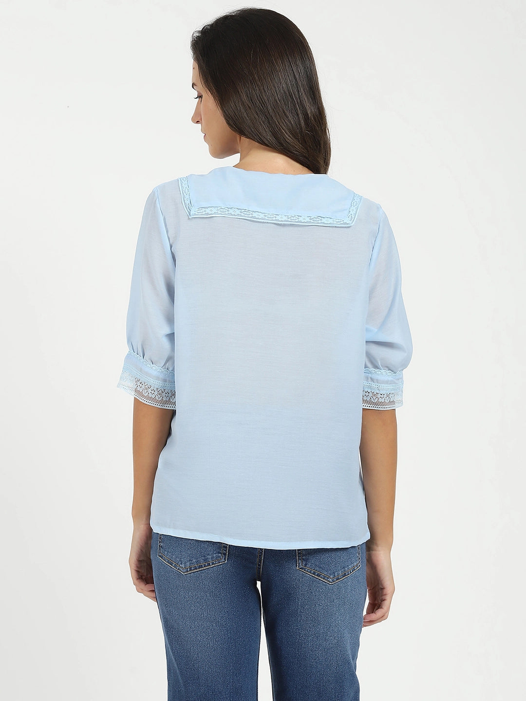 Blue Solid Top - Global Republic