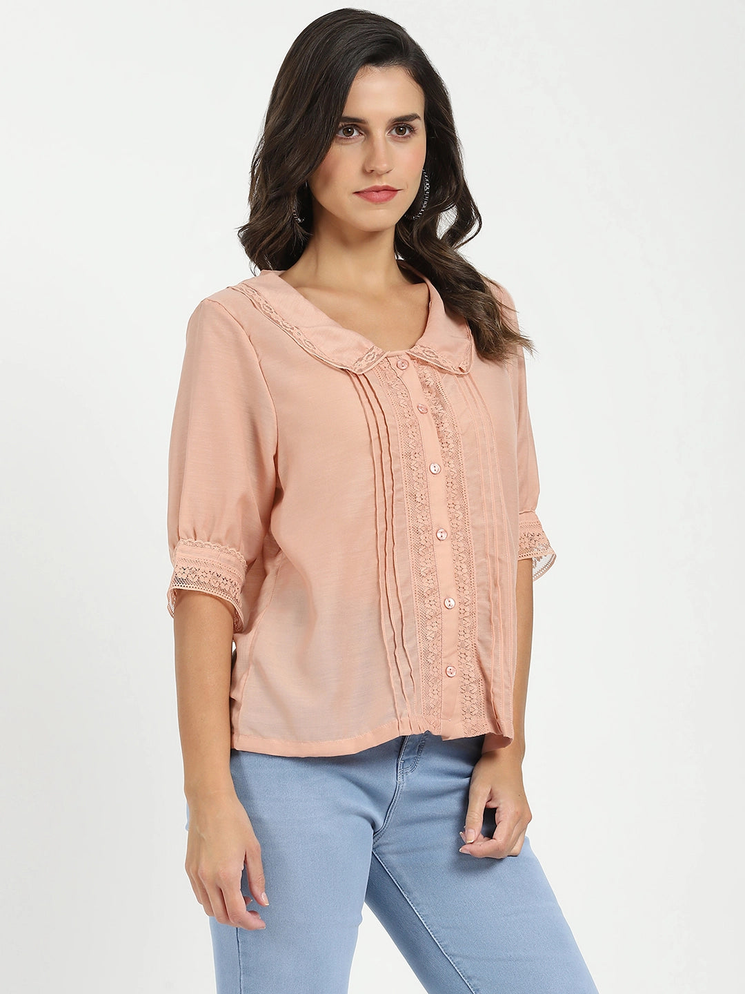 Peach Solid Top - Global Republic