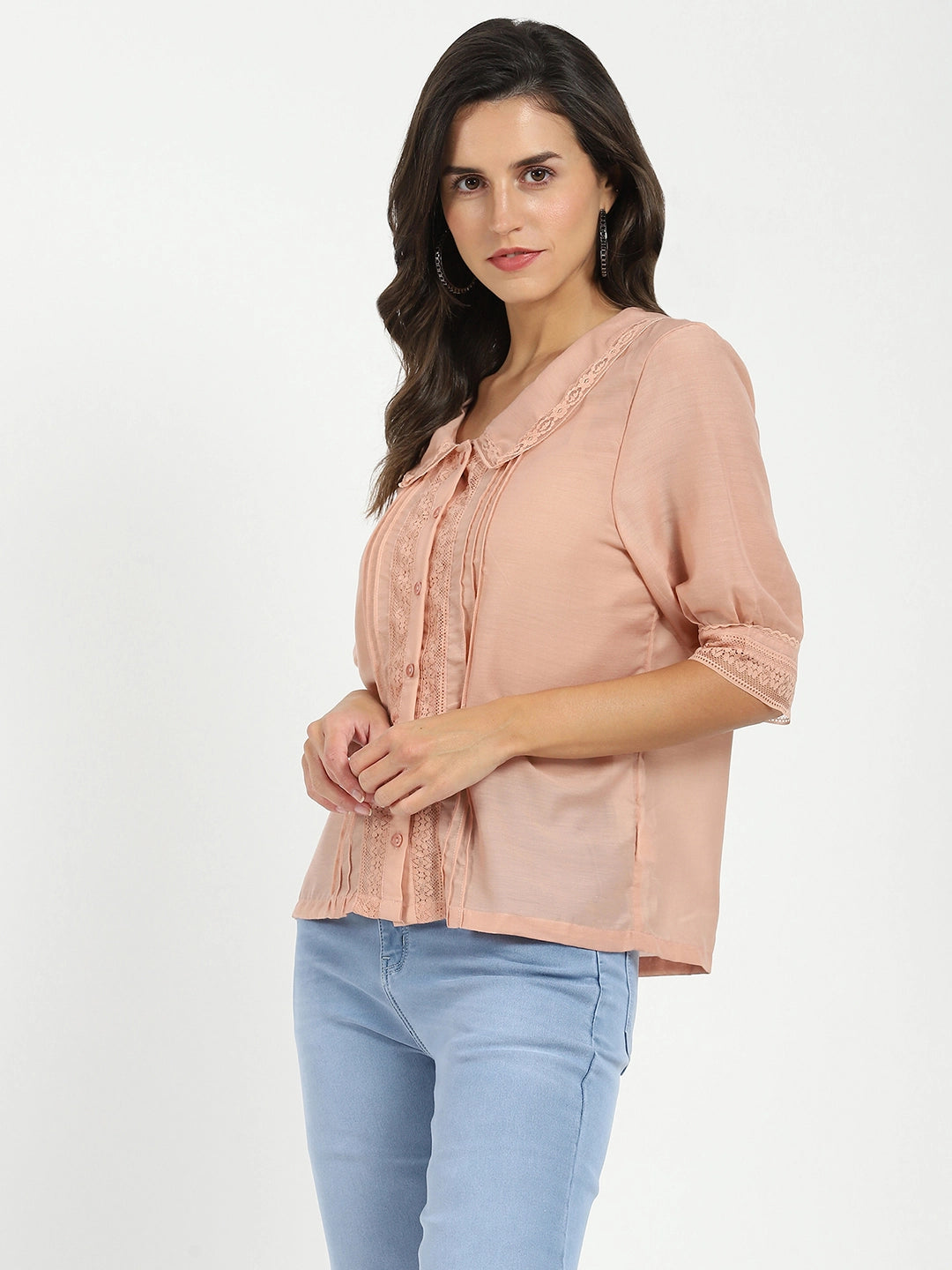 Peach Solid Top - Global Republic