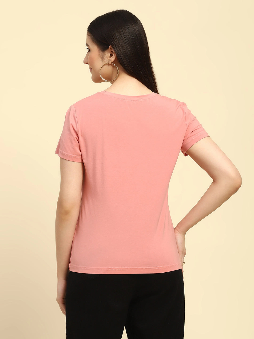 Pink Embroidered Modal Top - Global Republic
