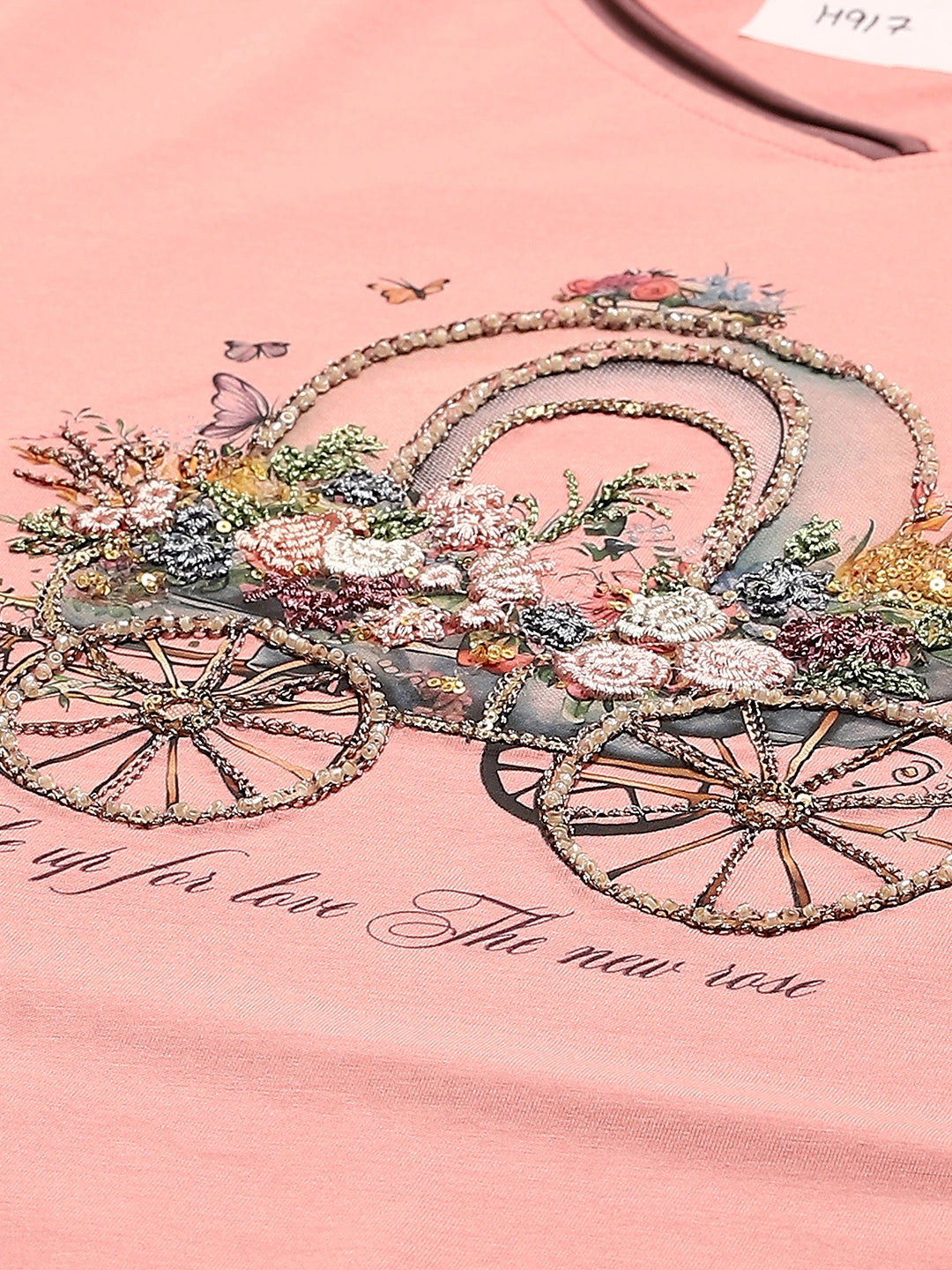 Pink Modal Embroidered Top - Global Republic