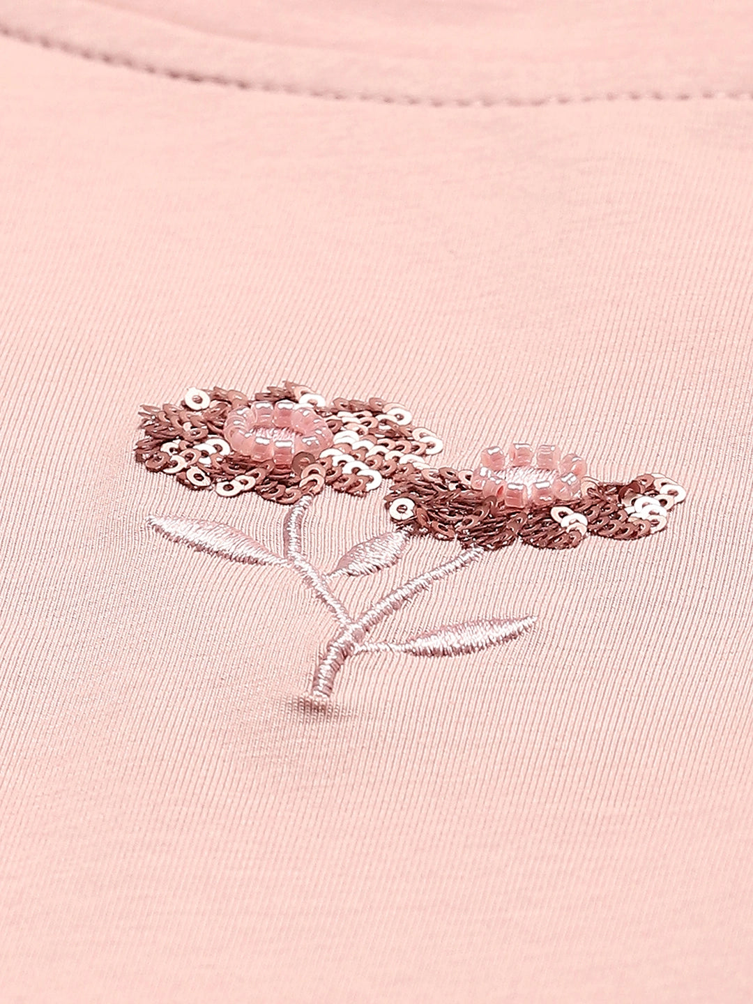 Dusty Pink Embroidered Cotton Top - Global Republic