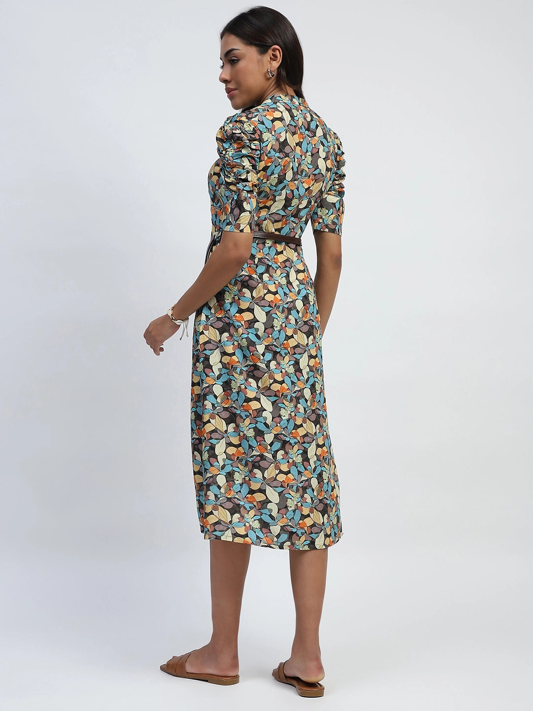 Multi Digital Print Modal Rayon Dress - Global Republic