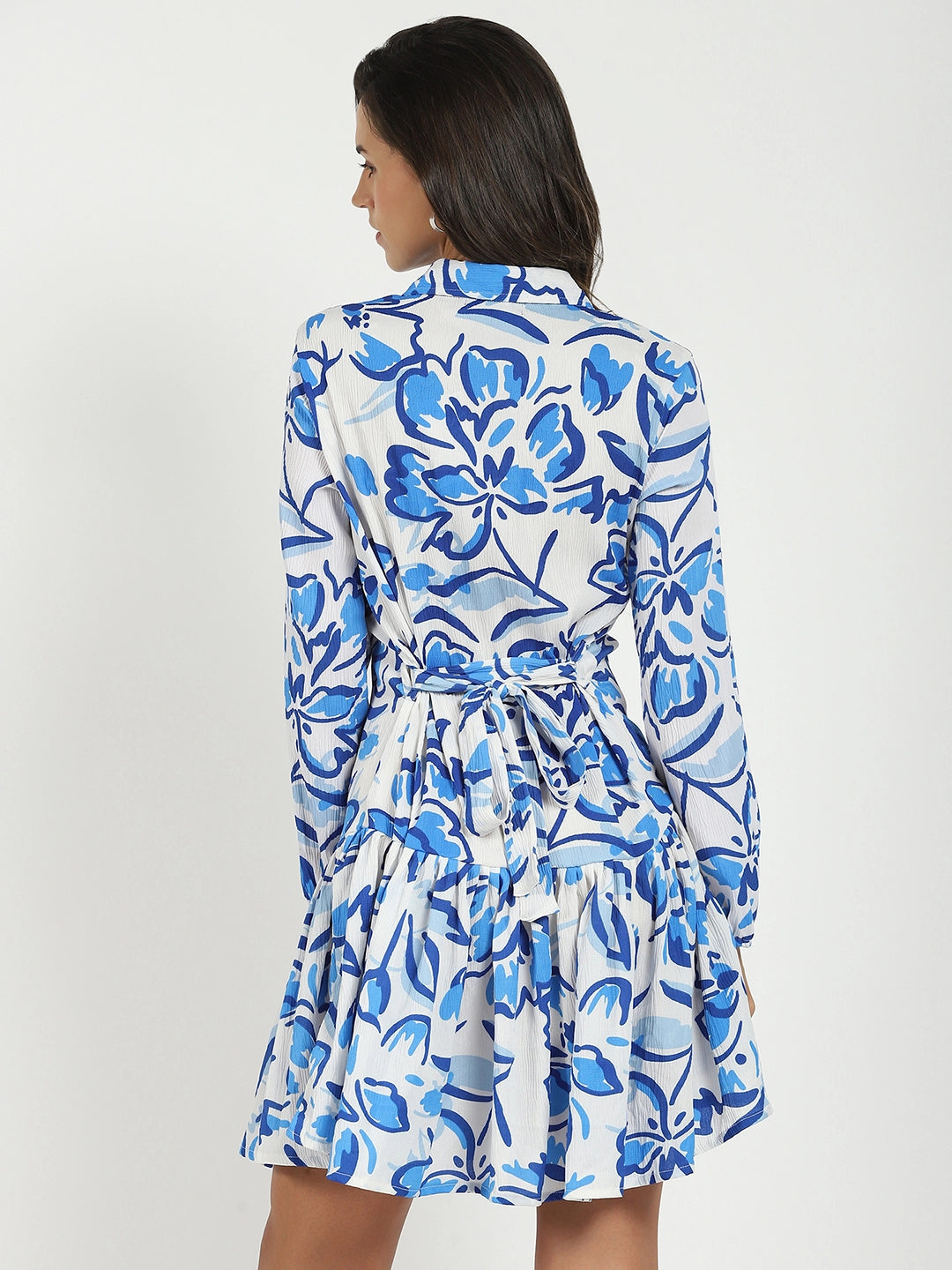 White Flared Shirt Dress - Global Republic