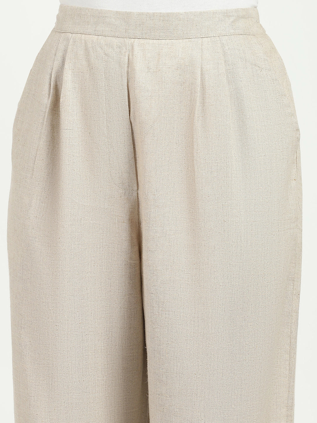 Natural Linen Relaxed Fit Lower - Global Republic