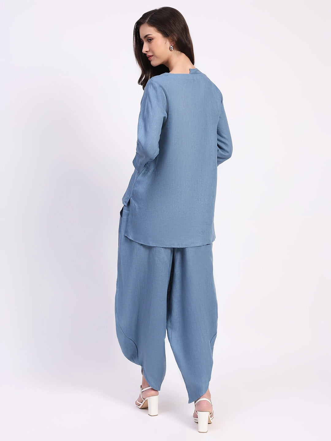 Blue Linen Co-ord Set - Global Republic
