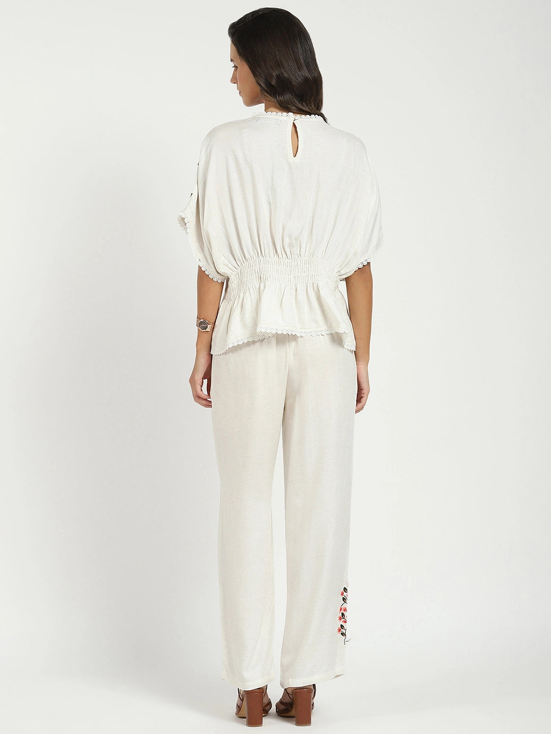 Embroidered Kaftan Sleeves Co-ord Set - Global Republic