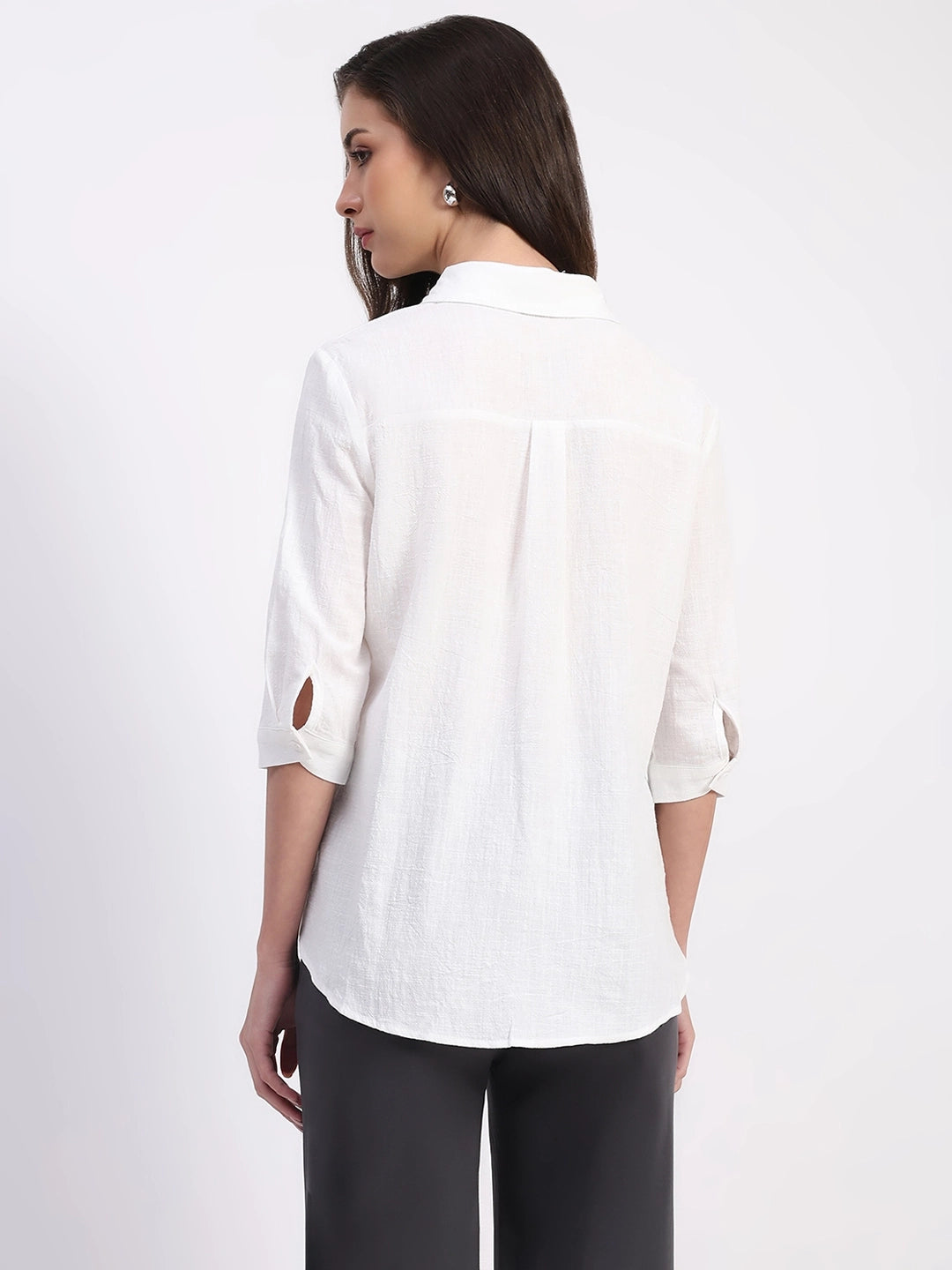 White Koala Embroidered Cotton Shirt - Global Republic