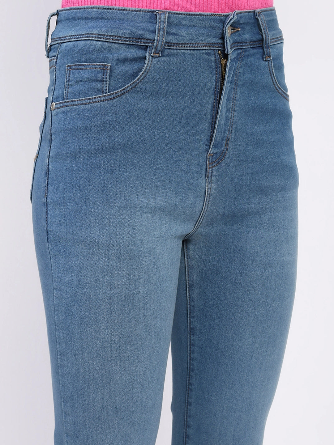 Stretch Slim Blue Denim Jeans - Global Republic