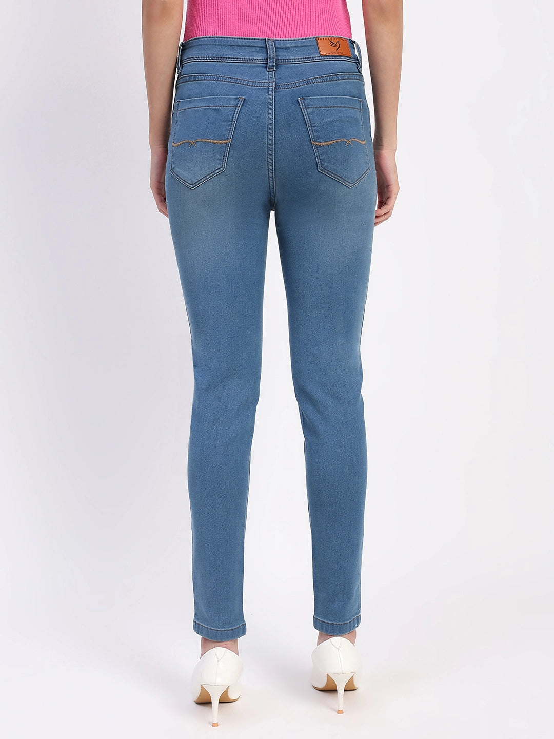 Stretch Slim Blue Denim Jeans - Global Republic