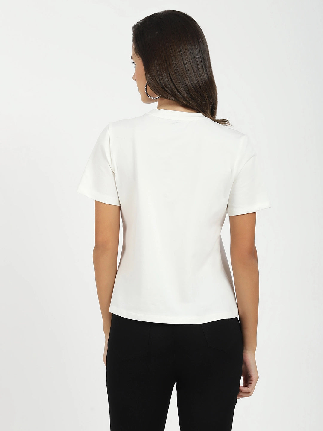 White Graphic Cotton Top - Global Republic