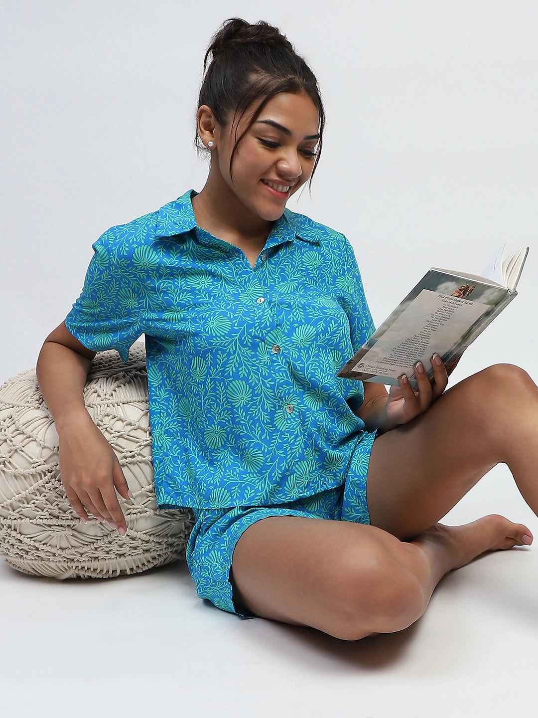 Royal Floral Print Rayon Loose Fit Shirt - Global Republic