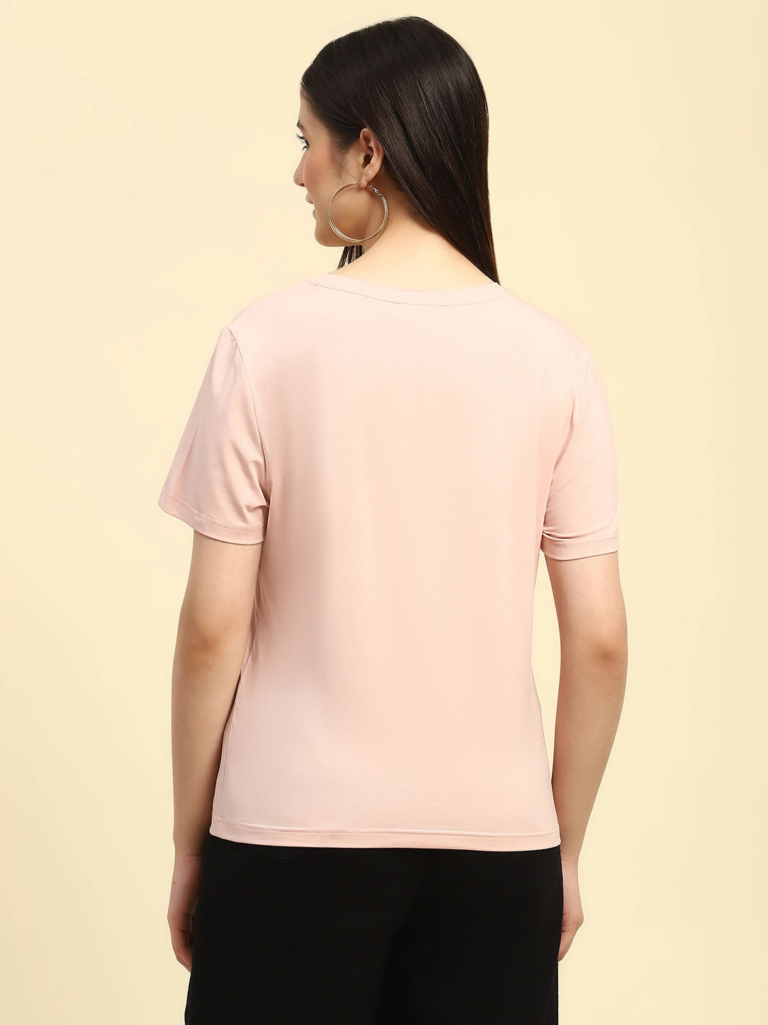 Pink Embroidered Cotton Relaxed Fit Top - Global Republic