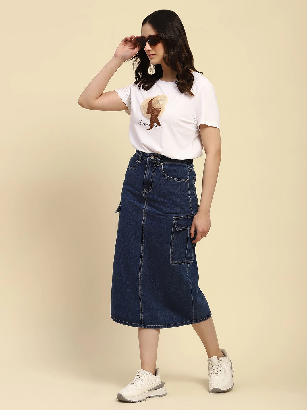 White Embroidered Modal Top - Global Republic