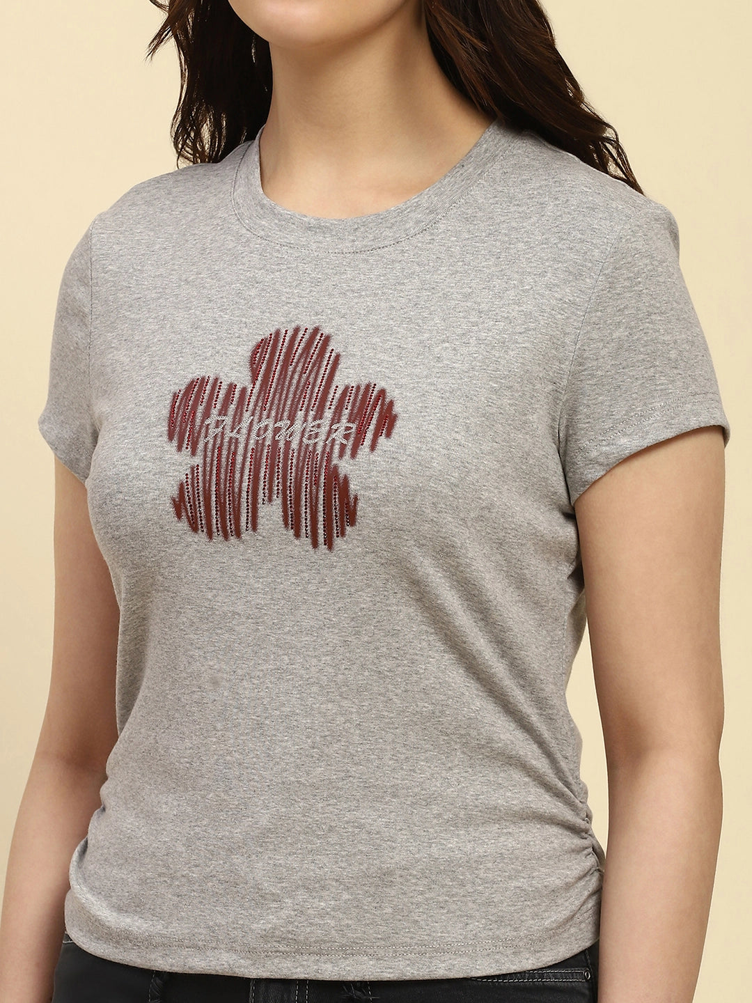 Grey Embellished UV Protective Top - Global Republic