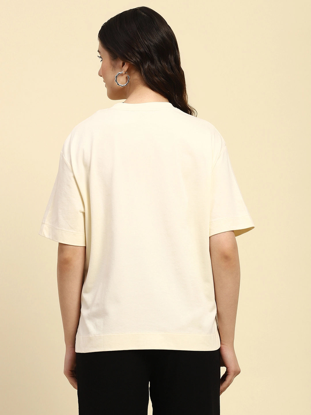 Cream UV Protection Oversized Top - Global Republic