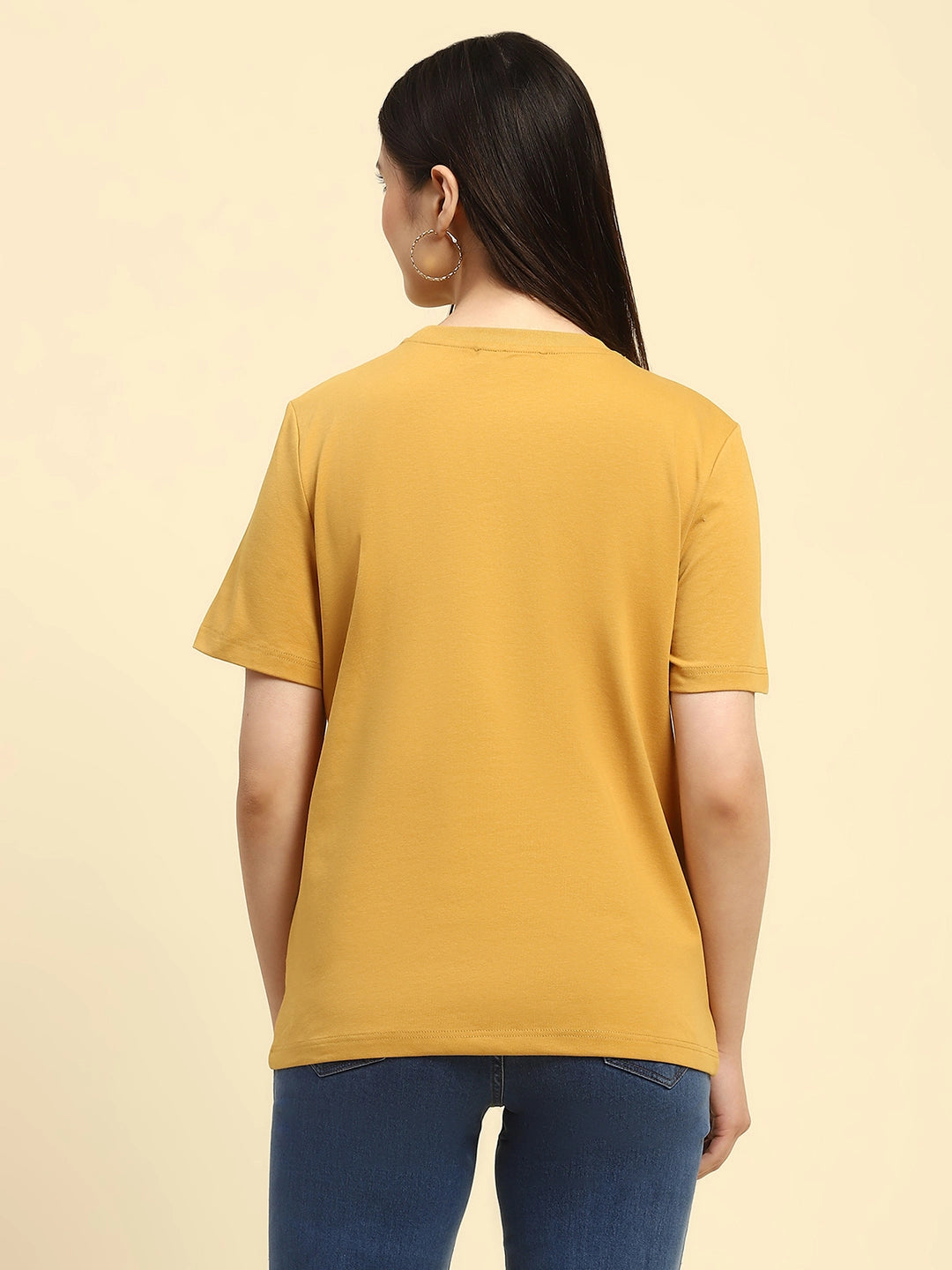Mustard Cut Work UV Protection Top - Global Republic