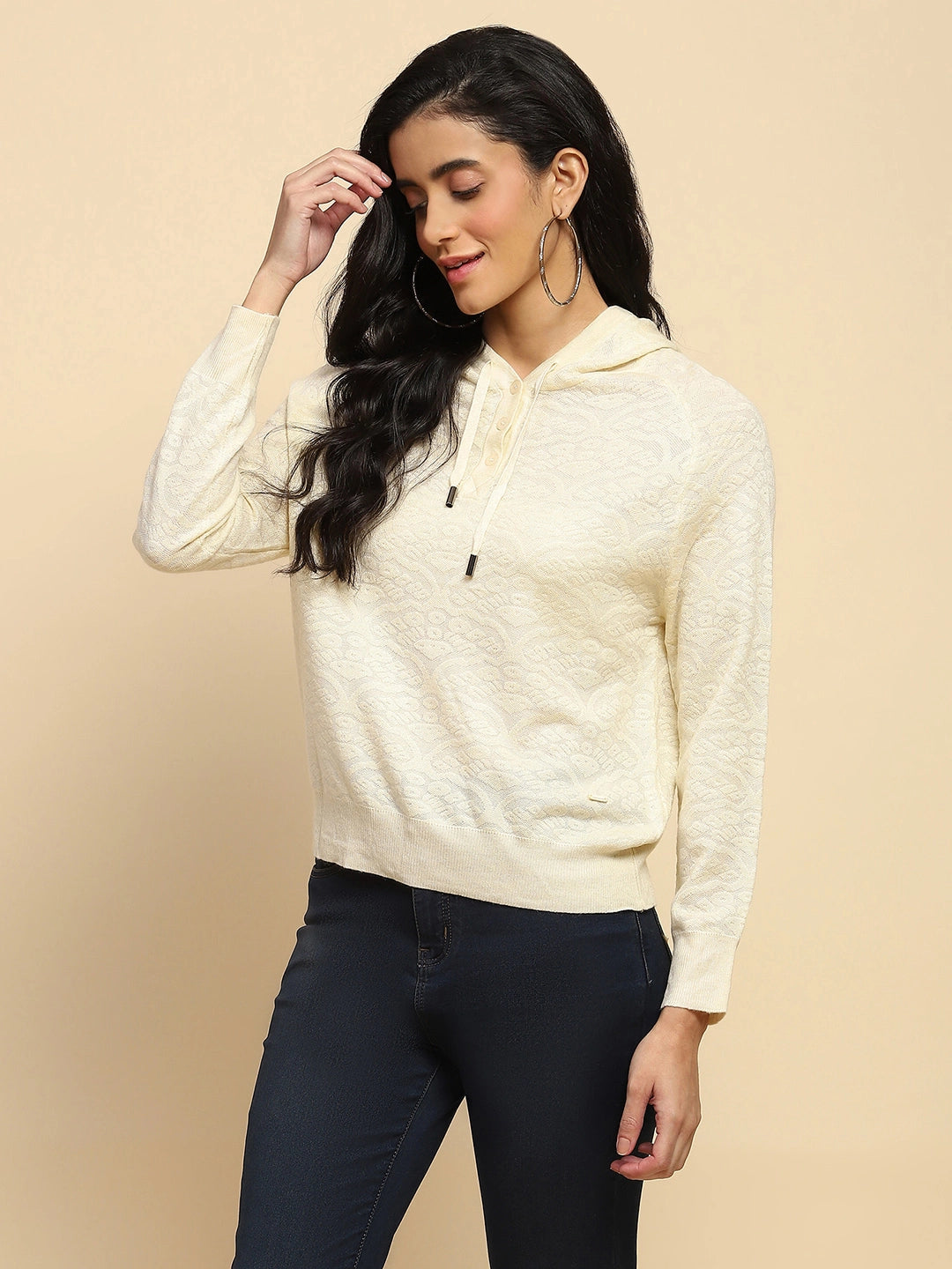 Off White Pullover - Global Republic