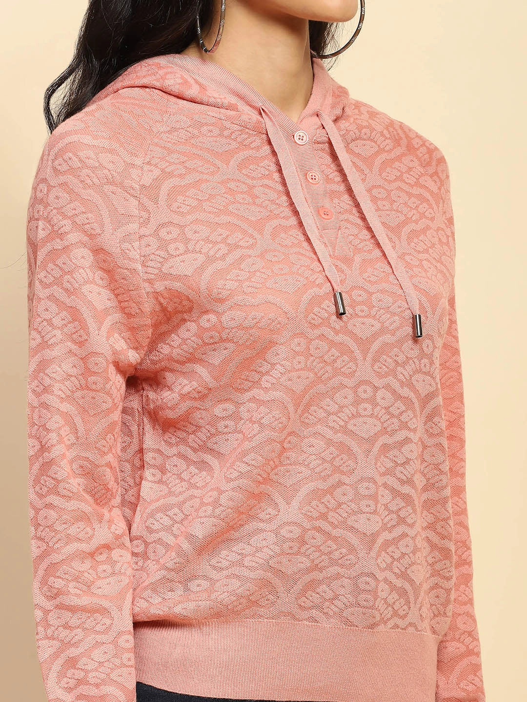 Pink Hood Pullover - Global Republic