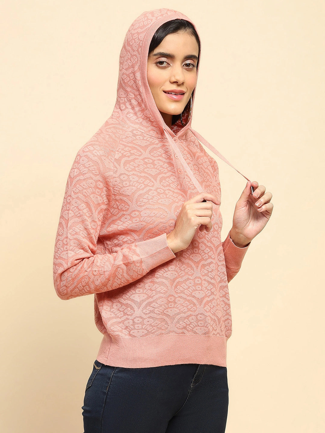 Pink Hood Pullover - Global Republic