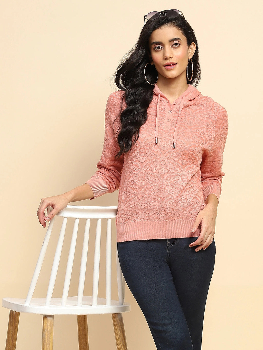 Pink Hood Pullover - Global Republic