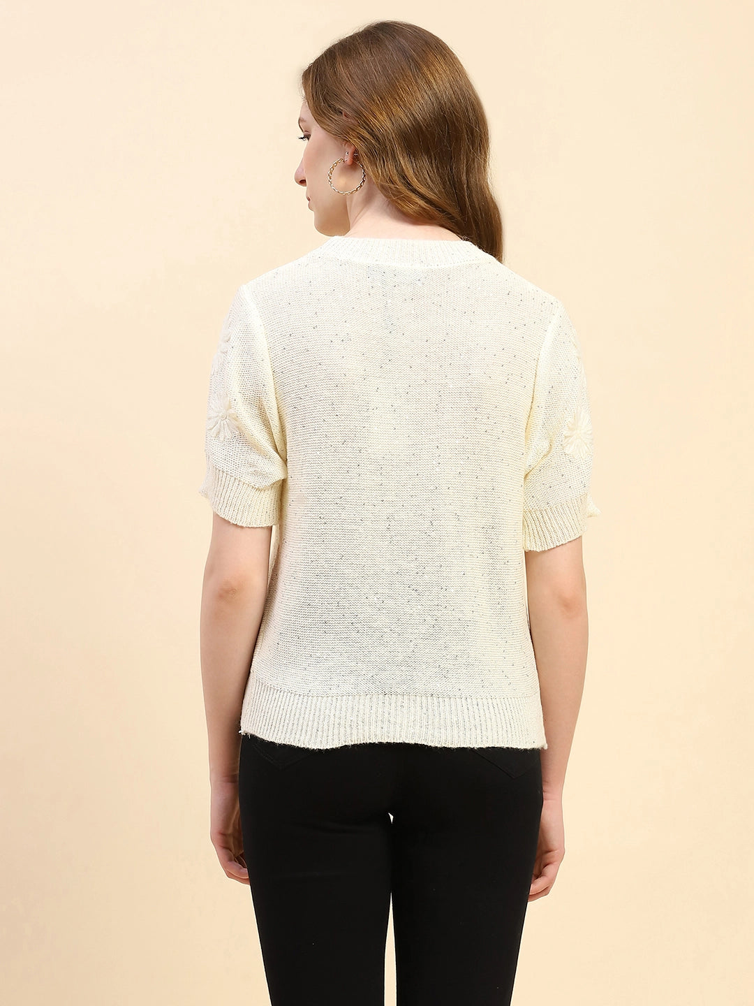 Acrylic Blend Embroidered Pullover - Global Republic