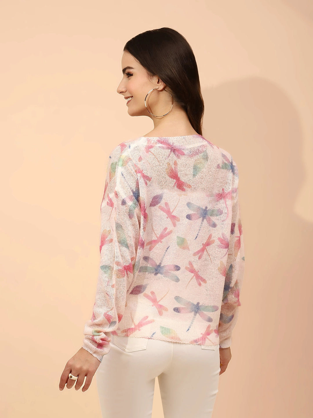 Peach Loose Winter Top - Global Republic