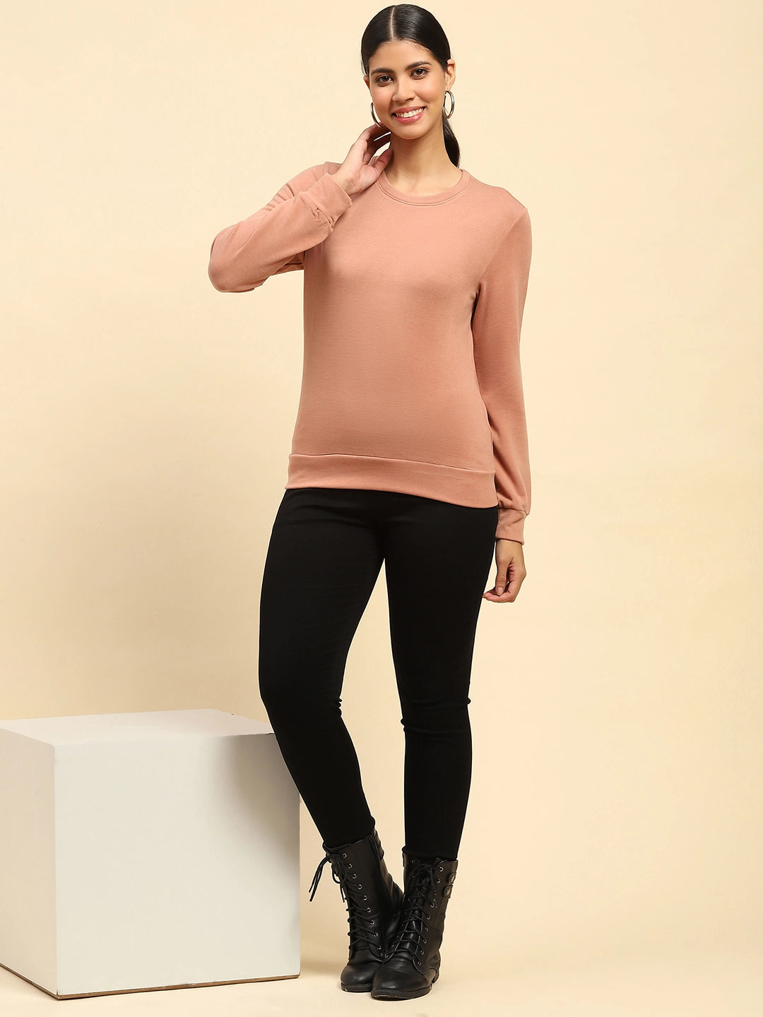 Rose Solid Ultra Soft Sweatshirt - Global Republic