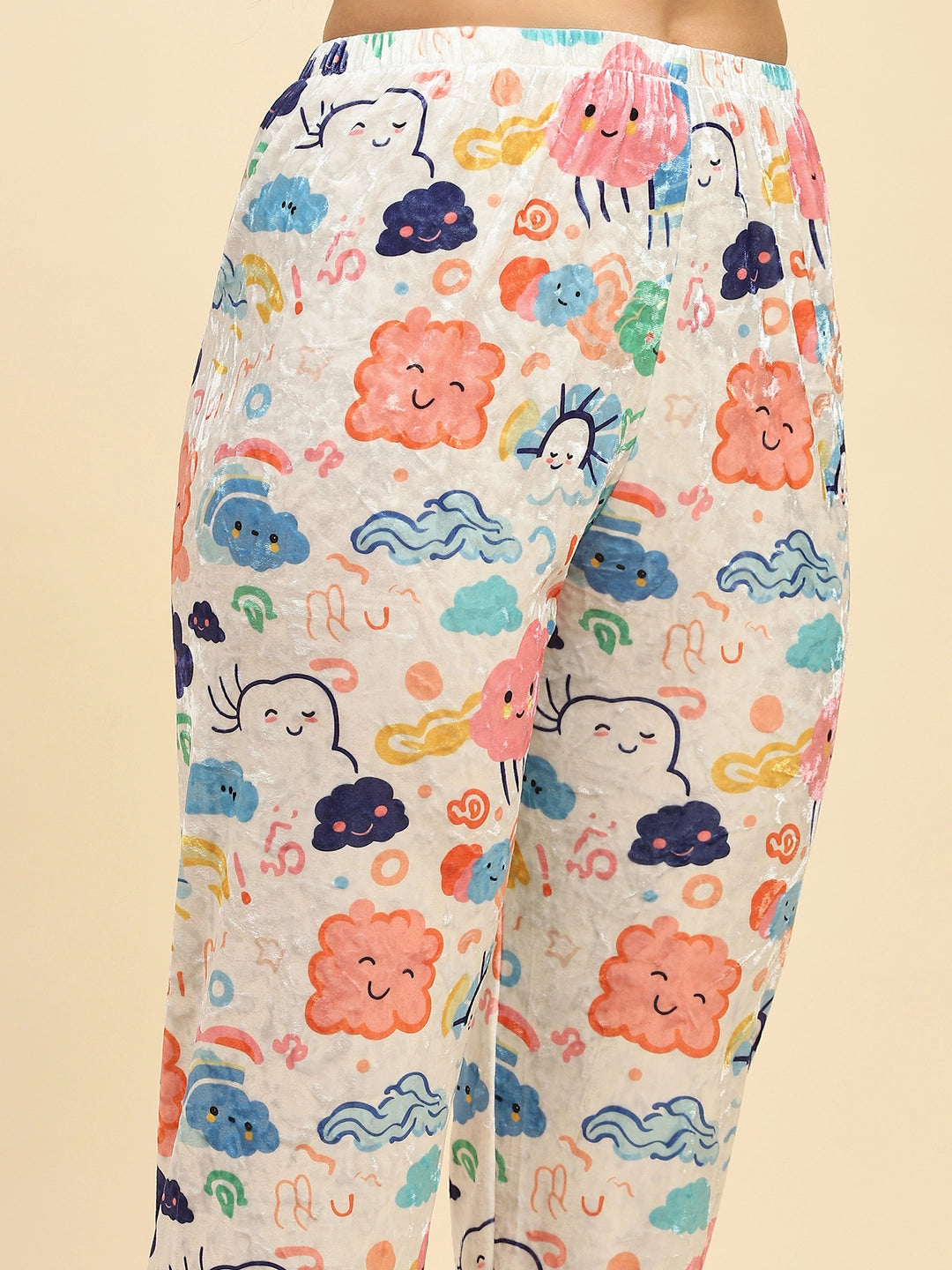 Multicolour Abstract Relaxed Fit Night Suit - Global Republic