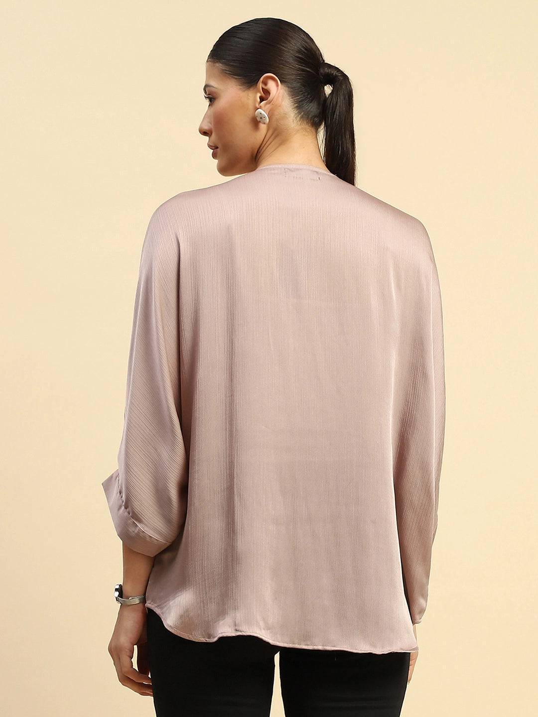 Onion Chiffon Oversized Embellished Top - Global Republic