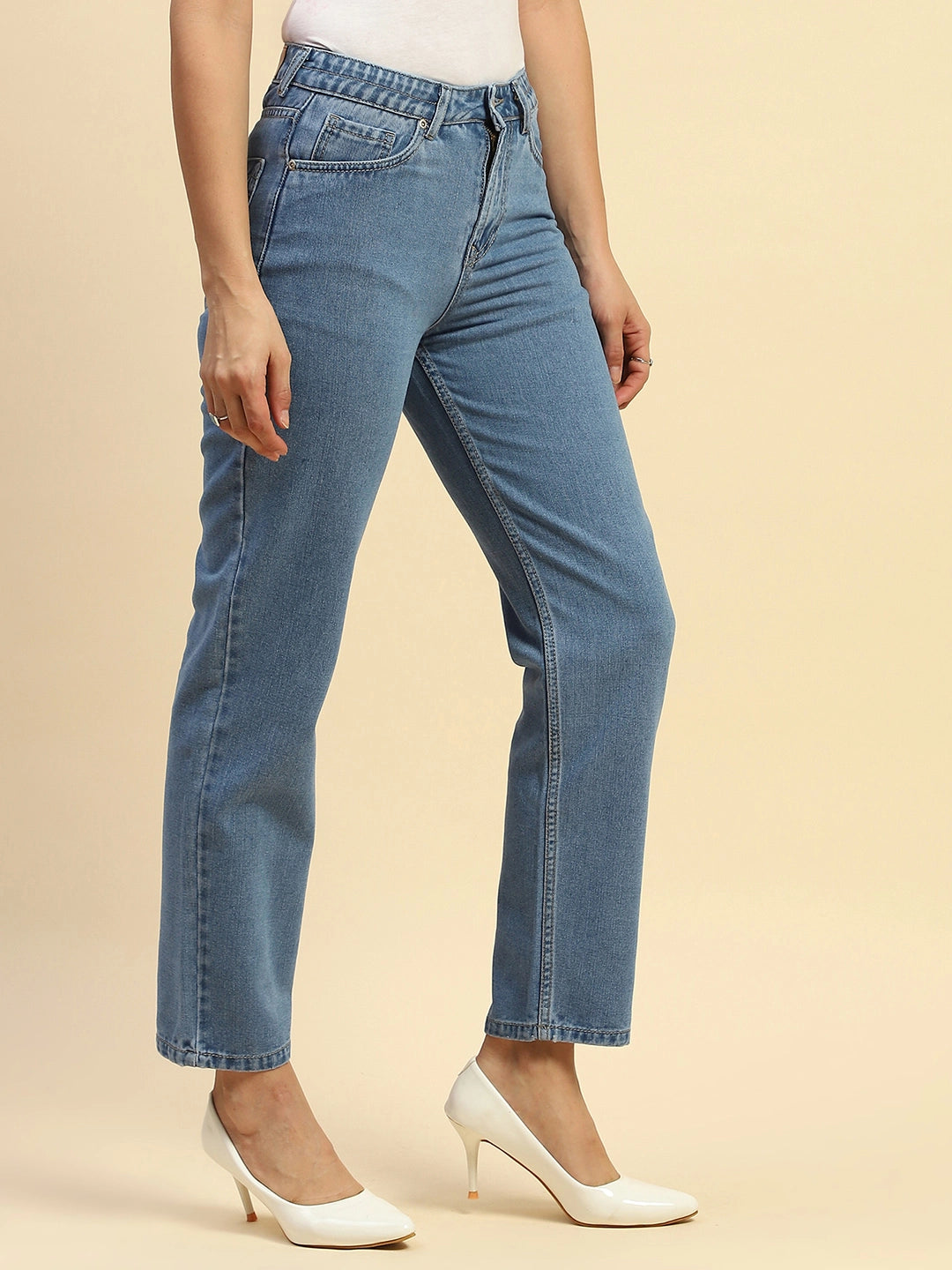 Blue Mom Fit Jeans - Global Republic