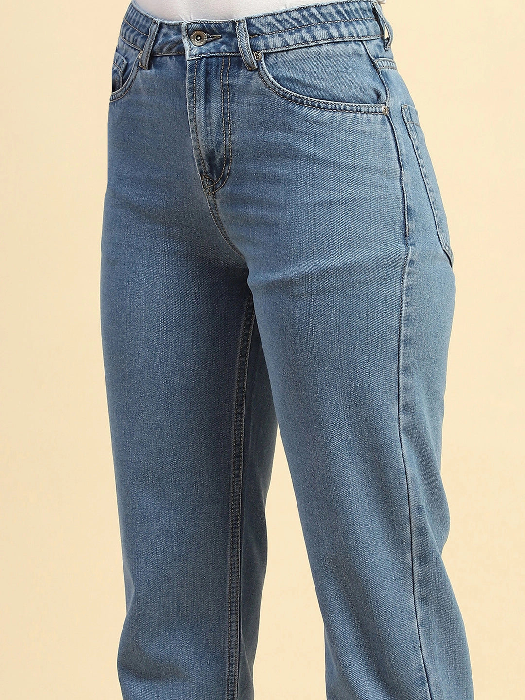 Blue Mom Fit Jeans - Global Republic