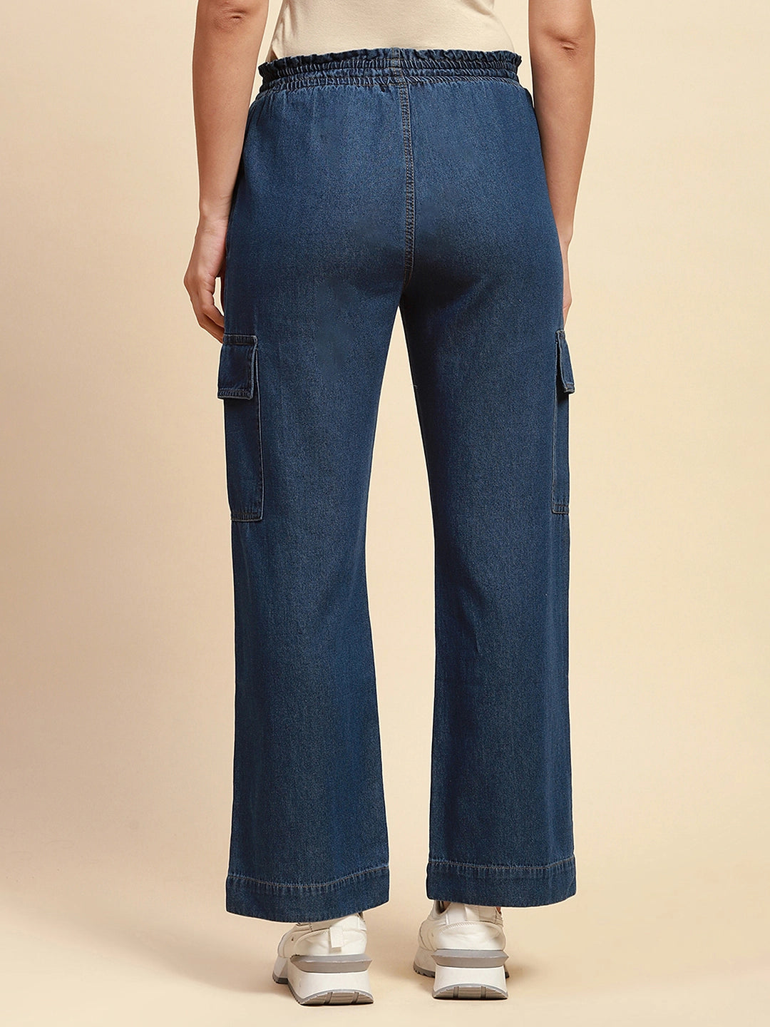 Dark Stone Cotton Blend Loose Lower - Global Republic