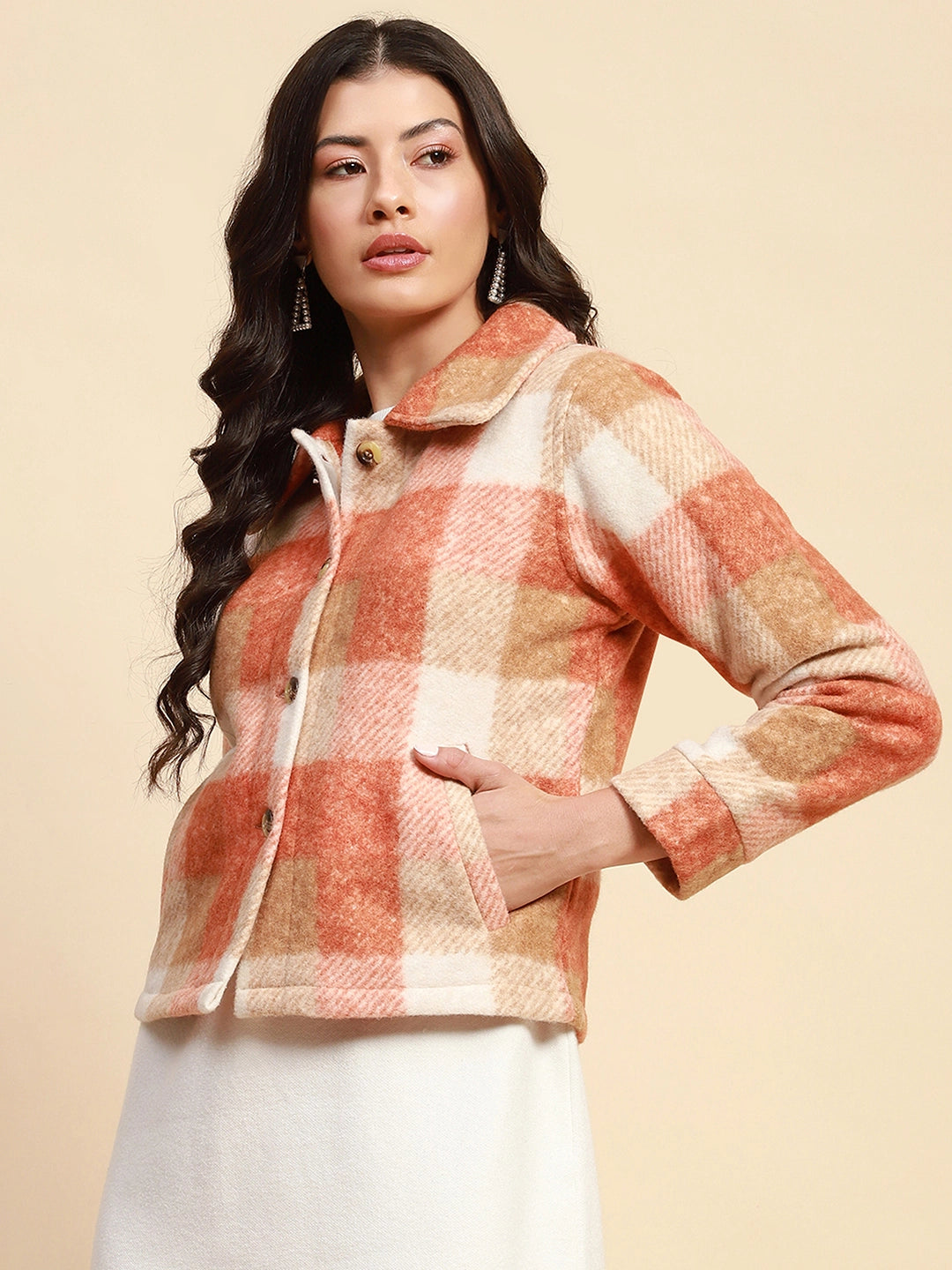 Rust Regular Fit Jacket - Global Republic