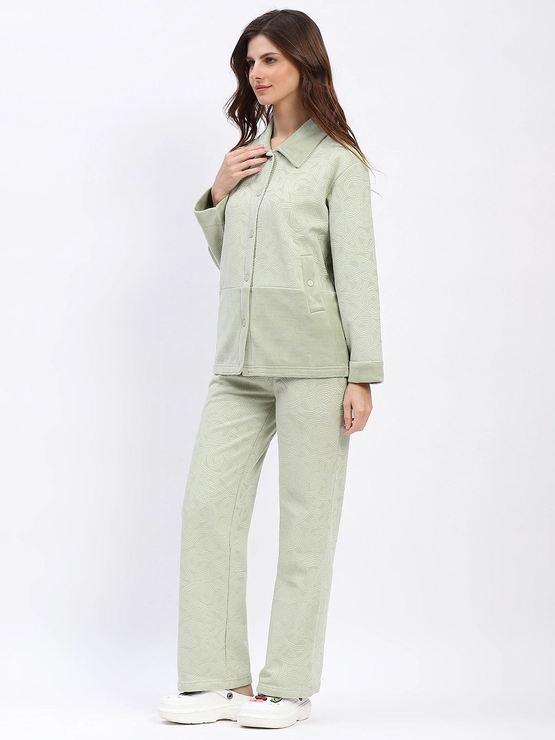 Shacket-Style Winter Night Suit - Global Republic