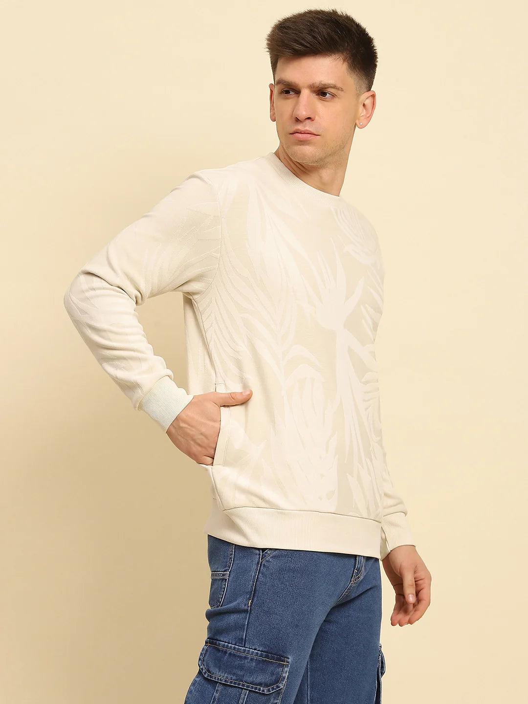 Natural Textured Sweatshirt - Global Republic