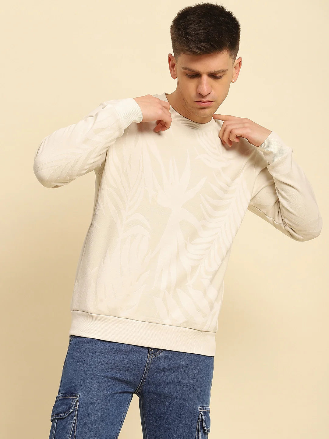 Natural Textured Sweatshirt - Global Republic