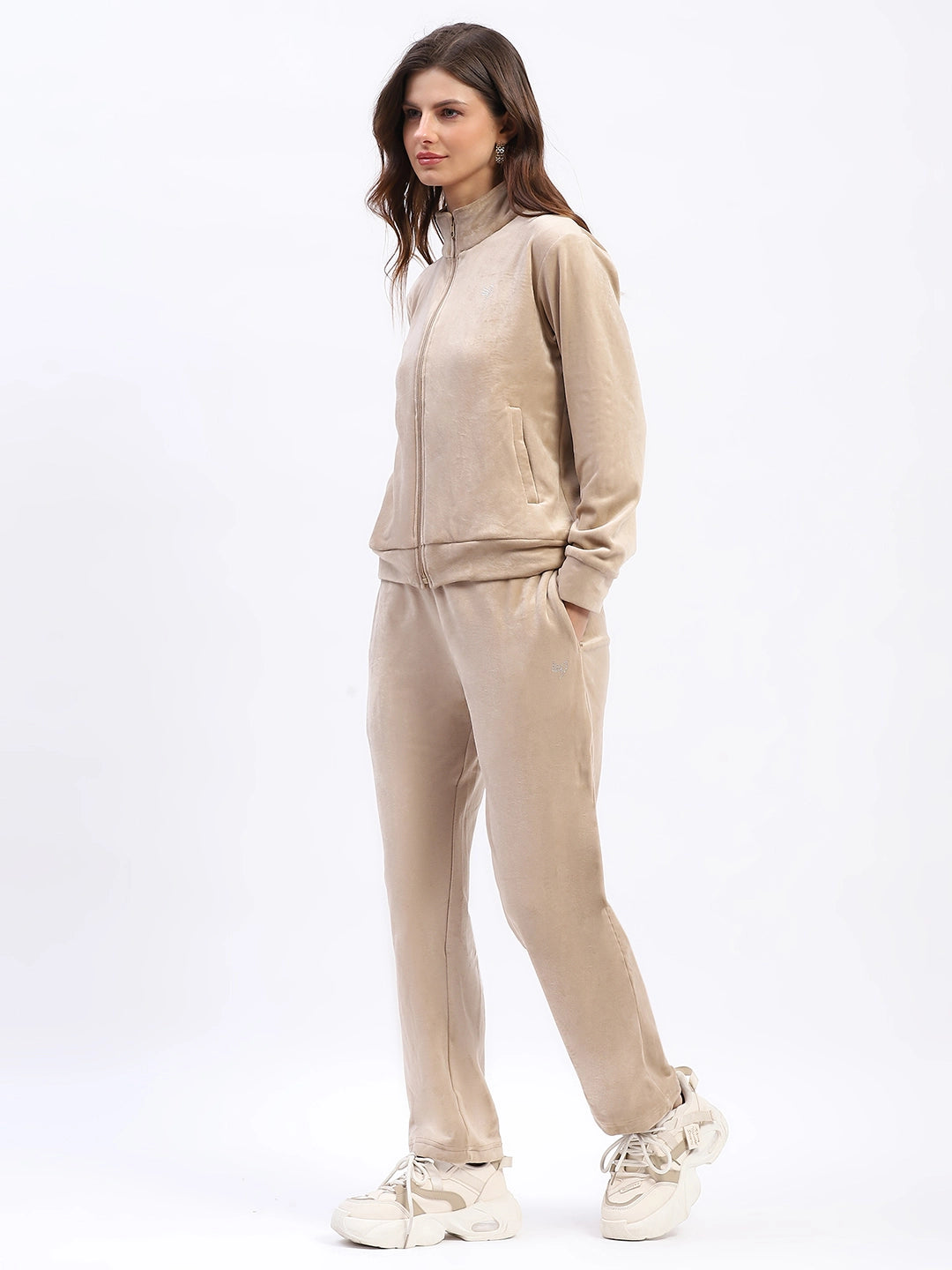 Velvet Suede Fleece-Lined Night Suit - Global Republic